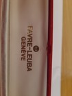 Vintage Favre-leuba Gen  ve Swiss Watch Box Red Velvet   Satin Case Empty