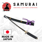 Nikken Samurai Sword Letter Opener With Display Stand - Made In Japan