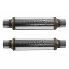 Flowmaster 71416 Flowfx Muffler 2 50 In out Center Round Moderate Sound - 2 Pack