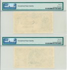 Ostergotlands Enskilda Bank Sweden 10 Kronor 1894 Proof Pmg  66epq 64epq 2 Pcs