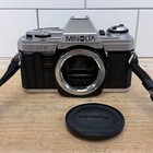 Minolta X-370 35mm Film Camera Lenses Case Accessories Lot Tested   Works  read