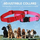 18 Pcs Adjustable Dog Collar Bulk Set 9 Colors Nylon Soft Padded Medium Size