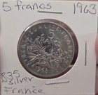 France 5 Francs  835 Silver Lot Of 6 Coins  1960  1961  1962 X 3  1963