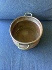 Antique Hand Hammered Copper Pot Rolled Edge Dovetailed Seam Brass Handles 10 5 