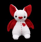 Red And White Plush Bat Art Doll   Artist Doll   Handmade   Orangeblossomdolls