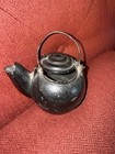Antique Vintage Cast Iron Toy Stove Mini Sample Tea Kettle Insert Range Top 