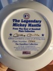 1992 Hamilton Collection Limited Edition The Legendary Mickey Mantle Plate W coa
