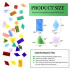 Variart Mosaic Tiles 1600 Pcs 2pounds stained Glass Rainbow 