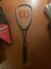 Wilson Squash Raquet Titanium Series With Case  mint Condition