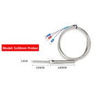 5pcs Pt100 Rtd Temperature Sensor Resistance Thermometer 400    Probe 5x50mm 2m