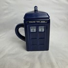 Doctor Who Tardis Mug Official Ceramic Coffee Mug W  Lid Bbc Phone Booth British