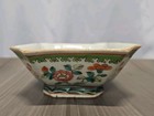 Antique Chinese Famille Rose Footed Offering Bowl 19th Century Porcelain Tongzhi