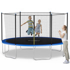 Kids Trampoline 14 Ft   Backyard Recreational With Enclosure For Children   A   