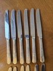 Vtg Wm Rogers Mfg Triumph Extra Plate Silverplate Flatware Knife Lot Unpolished