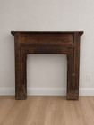Antique Victorian Carved Oak Fireplace Mantel Surround  local Pickup Only 