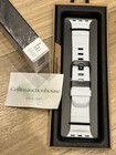 Nomad Rocky Point Black Titanium Icy Blue Glow Apple Watch Band 45 46 49mm Le