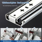 18-40  Heavy Duty Drawer Slides W  Lock Full Extension Ball Bearing Rails 260lbs