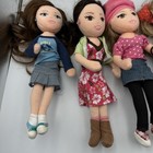 2008 Ty Girlz Lot Of 5 Dolls     Abby  Kayla  Lauren  Ashley   Brianna 12  Tall