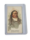 1888 N2 Allen   Ginter American Indian Chiefs John Grass Tobacco Card