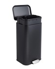 Modern Stainless Steel Trash Bin With Step-on Pedal   Removable Liner 1 2   13 Gal