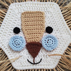 Lion Crochet Raffia Wall Decor   Safari Jungle   Nursery   Kids Room   Decor