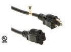 2ft  2 Foot  Extension 3 Prong 5-15p To 5-15r Power Cord Indoor Outdoor Sjt 16 3