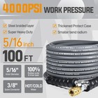 Yamatic 5 16  4000 Psi Pressure Washer Hose 50 100ft With Swivel Quick Connector