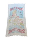 Vintage 1960s Rare Sock It To Me Beach Novelty Towel