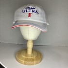 Michelob Ultra Beer Cap Hat White Adjustable Strap Back New