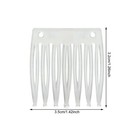 Honbay 60pcs 7 Teeth Plastic Hair Comb Side 3 2cm X 3 5cm  Clear White 