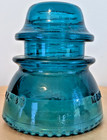 Vintage Hemingray 42 Aqua Blue Green Electric Pole Glass Insulator Made In Usa