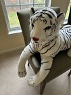 Melissa And Doug Giant Siberian White Tiger Lifelike Stuffed Animal 5 Feet Long 