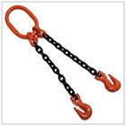 9 32  X 6  Ft Grade 100 Spreader Chain Sling Grab Hook Master Link Lifting G100