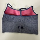 Victoria Secret Pink Active Sports Bra With Built In Padding- Blue- Size M