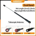 Abbree Ar-775 Telescopic Dual Band Antenna Sma Bnc For Baofeng Quansheng 