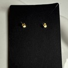 925 Sterling Silver Gold clear Crystal Asymmetrical Dangle Drop Metal Earring