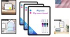 Whiteboard Dry Erase Board 11x14 Mini Magnetic Set Of 3 W  Markers
