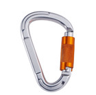2pcs 25kn Aluminum Carabiner Rock Climbing D-shape Buckle Yoga Hammock Buckle