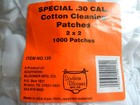 Southern Bloomer Mfg Co    30 Caliber   2x2   1000 Cotton Patches   125