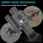 850nm Day Night Vision Scope Digital Monocular Riflescope  1080p Hd  5x Digital