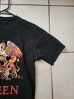 Queen Black Graphic Crest Logo Short Sleeve T-shirt Rock   Pop Music Tee Size S