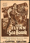 Movie Herald  The Sea Hawk  Errol Flynn  1949  Capitol Theatre  15 75  X 21 5 