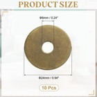 Uxcell 10pcs Cabinet Knob Backplate  0 94 Inch Round Inch  Bronze Tone