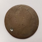 1787 Connecticut Colonial Copper Half Penny - Holed - Sku-q5526