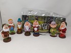 Vintage Walt Disney The Seven Dwarfs Rubber Figures With Original Carry Bag