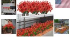 Artificial Outdoor Flowers For Garden Decor 21pk