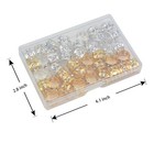 40 Pcs Dreadlocks Beads Rhinestone Hair Ring Aluminum Adjustable Metal Cuffs    