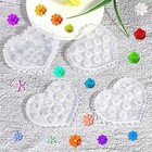 Flower Polymer Clay Molds  4 Pcs Rose Daisy Floral Silicone Miniature 3d 