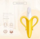 Banana Shape Safe Toddle Teether Baby Silicone Training Toothbrush Bpa Free