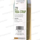 Danskin Now Cotton Fabric 6 Ft  Yoga Strap With Buckle